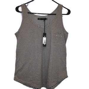 JET John Eshaya Striped Stone Pocket Tank O/S (S)